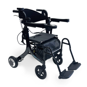 RG4409 – STEADY STRIDE <BR>FOLDING ELECTRIC SEAT WALKER / WHEELCHAIR